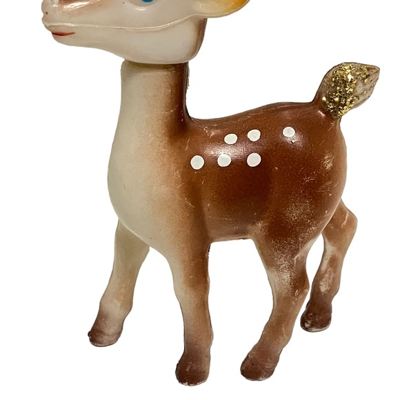 Vintage Hong Kong Plastic Reindeer Figure - Picture 5 of 9